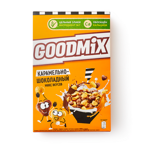 Готовый завтрак Goodmix карамельно-шоколадный микс вкусов