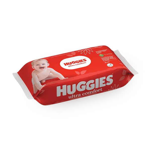 Салфетки влажные детские Huggies Ultra Comfort с алоэ