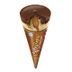 Extreme milk chocolate top ice cream cone