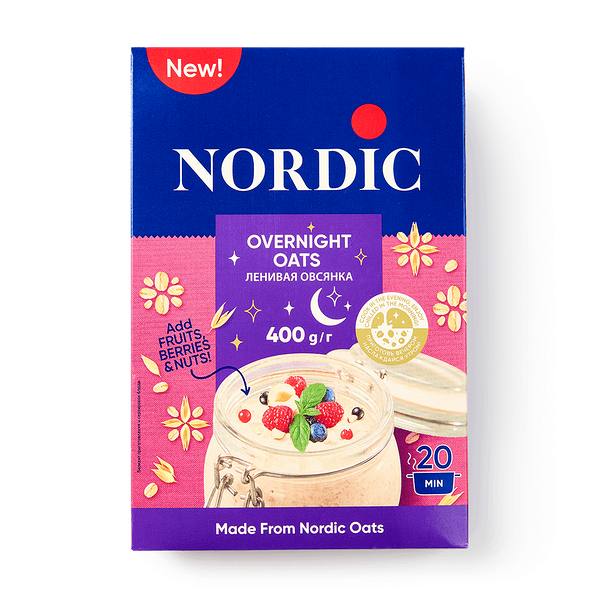 Хлопья овсяные Ленивая овсян­ка Nordic