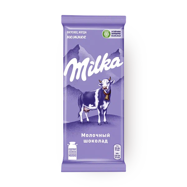 Шоколад молочный Milka