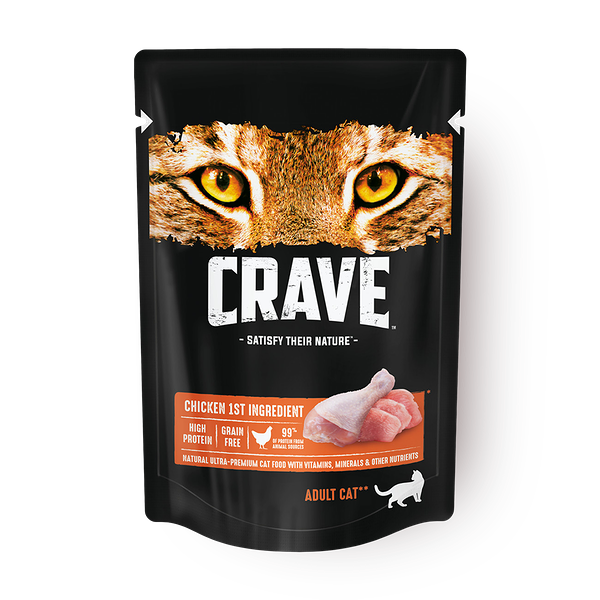 Влажный корм кошек Crave курица