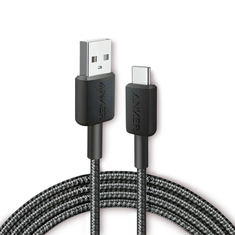 Кабель Anker Power Line 322 USB-A-USB-C 1.8 м чёрный