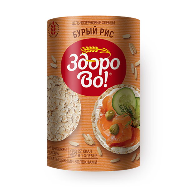 Хлебцы цельнозерновые гречневые «Здорово!»