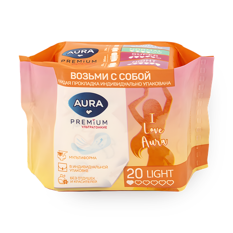 Прокладки ежедневные Aura Ultra Multiform Light