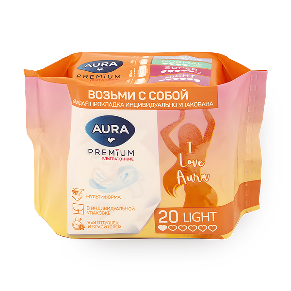 Прокладки ежедневные Aura Ultra Multiform Light