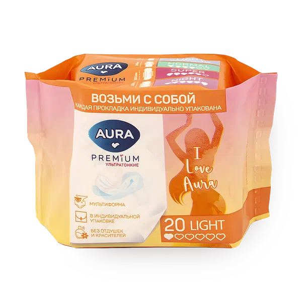Прокладки ежедневные Aura Ultra Multiform Light