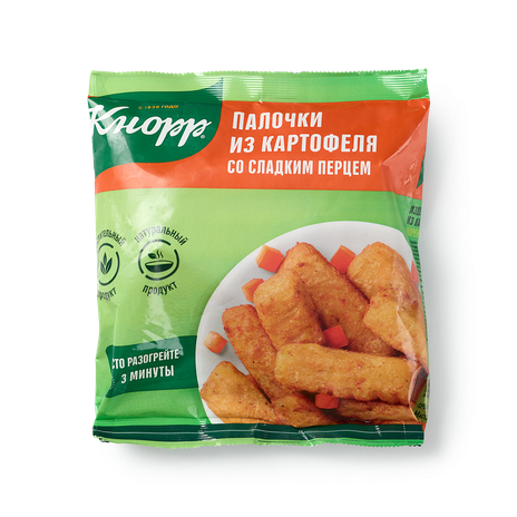 Палочки из картофеля «Кнорр» со сладким перцем замороженные