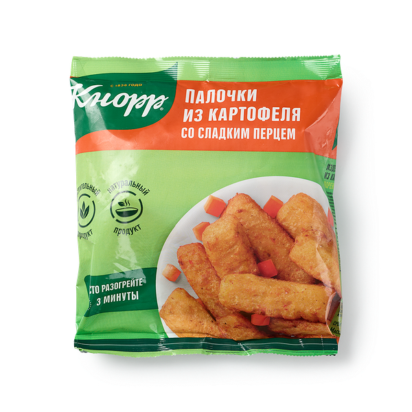Палочки из картофеля «Кнорр» со сладким перцем замороженные