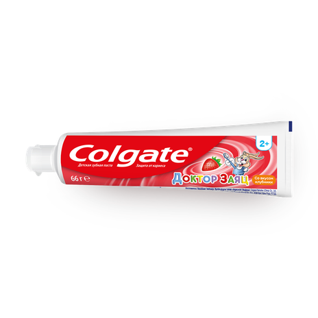 Зубная паста детская Colgate Доктор Заяц вкус клубники от 2 лет
