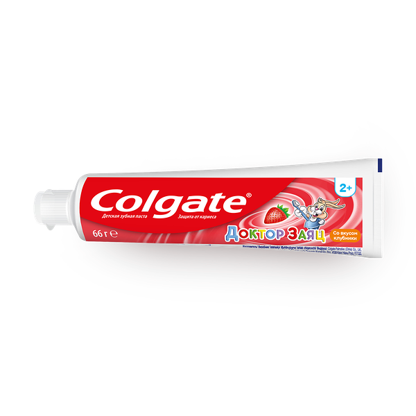 Зубная паста детская Colgate Доктор Заяц вкус клубники от 2 лет