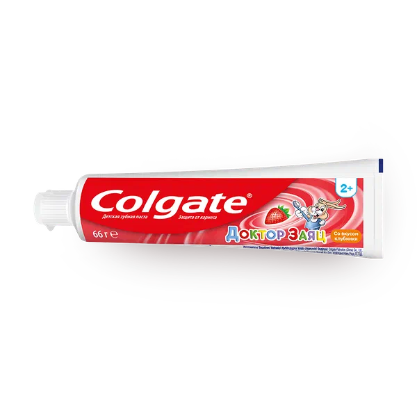 Зубная паста детская Colgate Доктор Заяц вкус клубники от 2 лет