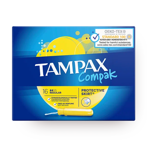 Тампоны Tampax Compak Regular с аппликатором