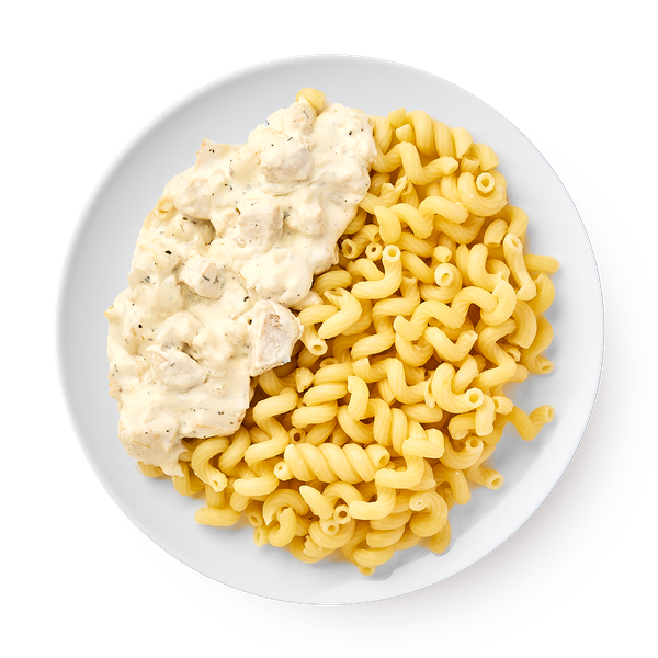 Филе куриное в сливочном соусе с эстрагоном и пастой фузилли Mfood.kz