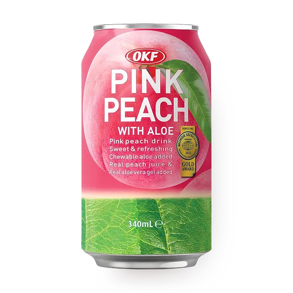 Напиток сокосодержащий Pink Peach OKF с алоэ