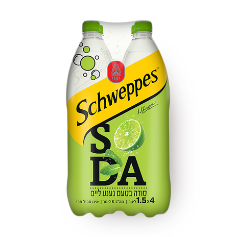 Schweppes Soda mint lime Pack