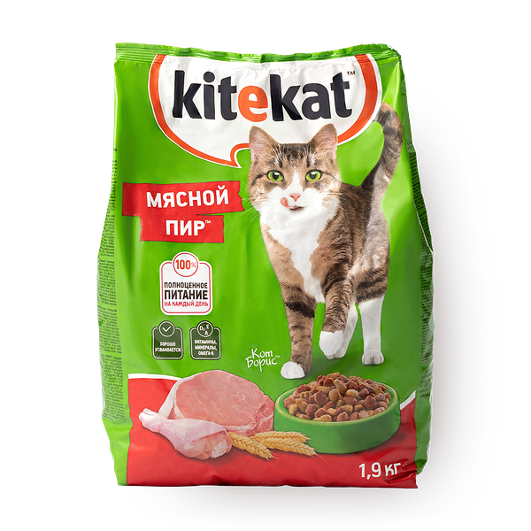 Сухой корм для кошек Kitekat Мясной Пир