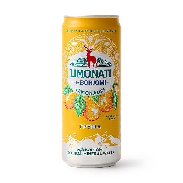 Лимонад Limonati by Borjomi груша с соком и минеральной водой