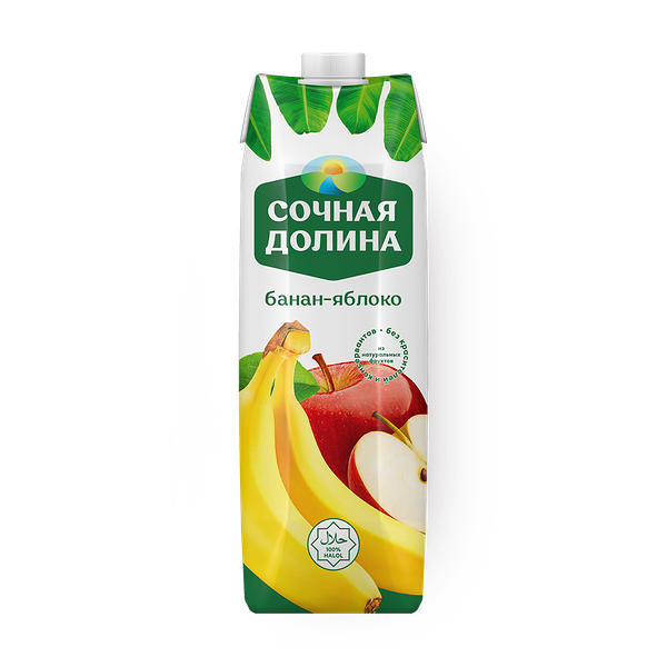 Сок Бананово-яблочный «Сочная долина»