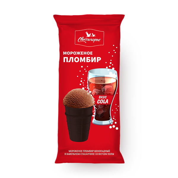 Мороженое «Свитлогорье» кока-кола в вафильном стаканчике