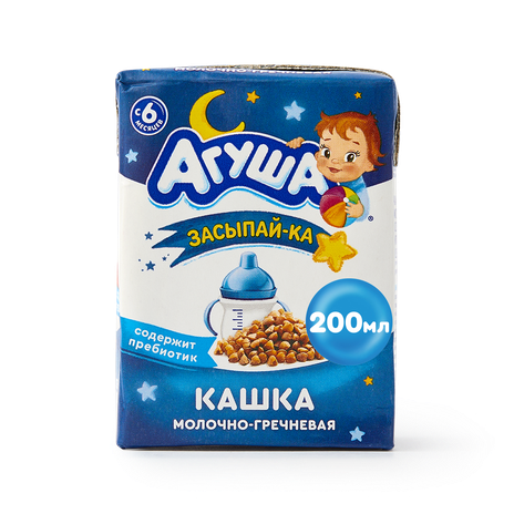 Кашка молочно-гречневая «Агуша» с 6 месяцев