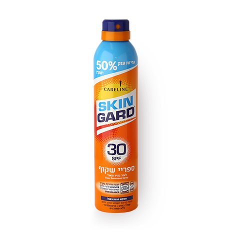 סקין גארד ספריי הגנה שקוף לעור בהיר מאוד 30SPF