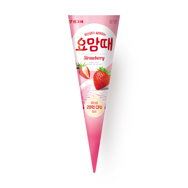 Мороженое Binggrae Cone Melona Binggrae клубника