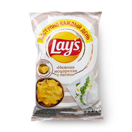 Чипсы Lay's Нежная моцарелла с песто, 70 г — купить с доставкой из ...