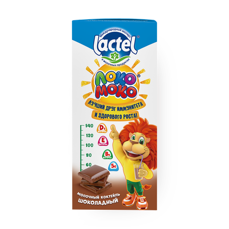 Молочный коктейль Шоколадный Lactel Loko Moko