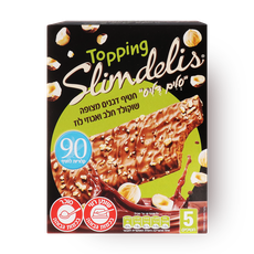 Slimdelis Cereal snack coated in milk chocolate and hazelnuts