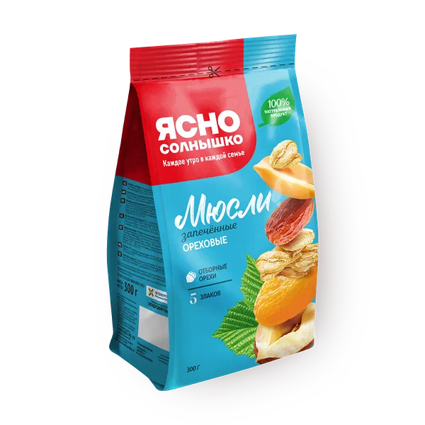 Мюсли ореховые запечённые «Ясно солнышко»