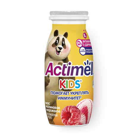 Йогурт Actimel Kids малиновое мороженое