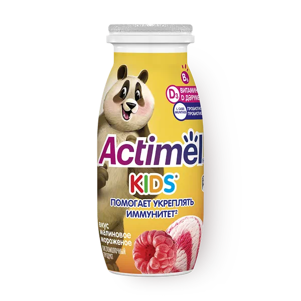 Йогурт Actimel Kids малиновое мороженое