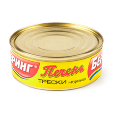 Печень трески «Беринг» натуральная, 230 г — купить с доставкой из ...