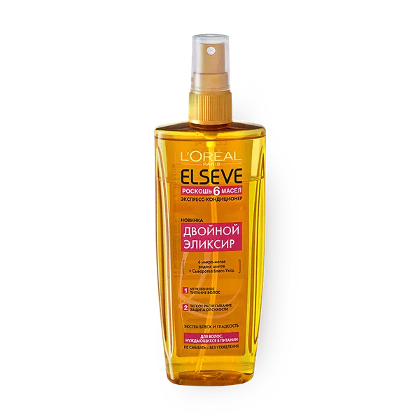 Спрей для волос Elseve L'Oreal Роскошь 6 масел Двойной эликсир