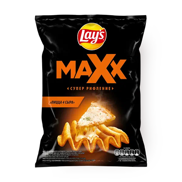Чипсы Lay's Maxx Пицца 4 сыра