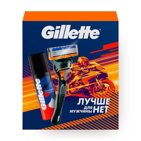 Набор подарочный Gillette с бритвой Fusion и пеной для бритья