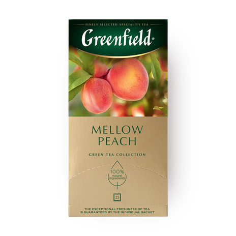 Чай зелёный Peach Mellow Greenfield в пакетиках