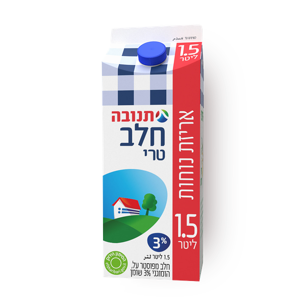 חלב טרי 3% תנובה בקרטון