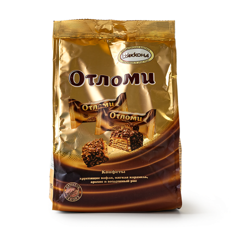 Конфеты вафельные «Отломи» с кремовой начинкой в шоколадной глазури