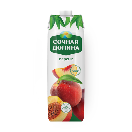 Сок Персиково-яблочный с мякотью «Сочная долина»
