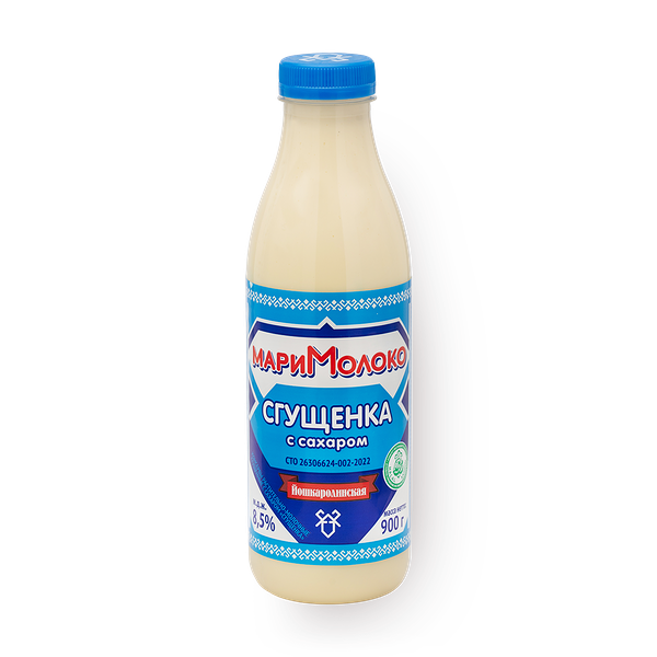 Молоко сгущённое с сахаром «Мари молоко»