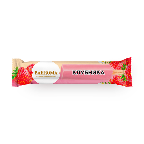 Лёд молочный «Bahroma» клубника