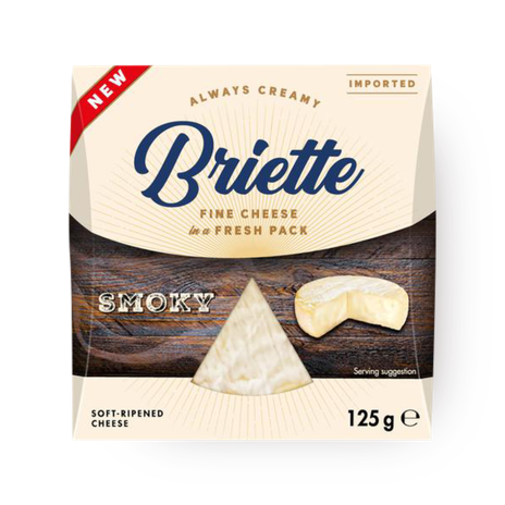 Briette cheese with a smoked flavor