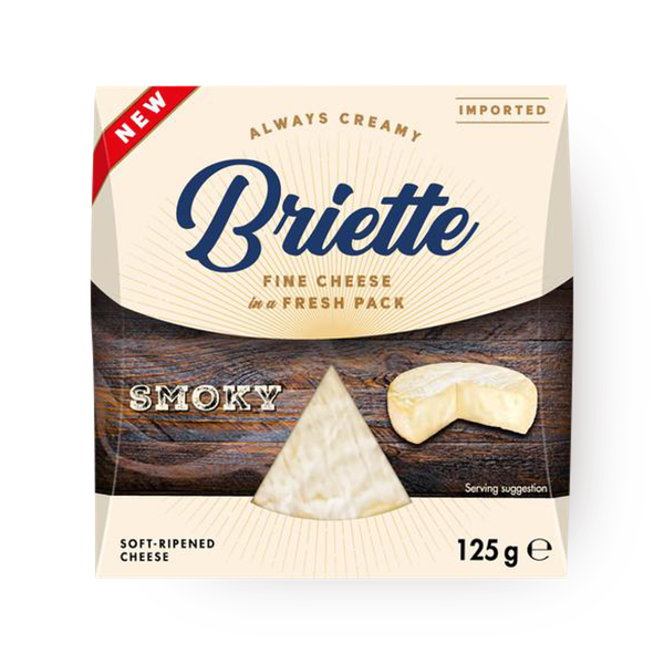Briette cheese with a smoked flavor