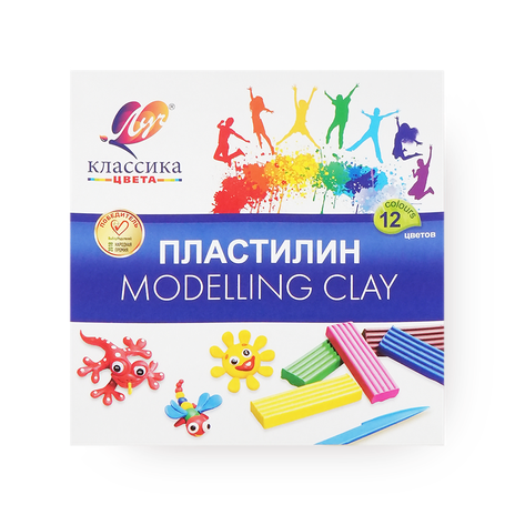 Пластилин «Луч» 12 цветов