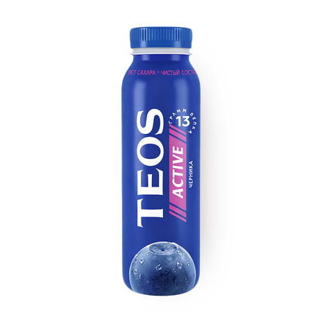 Йогурт питьевой Teos Active черника 1,8%