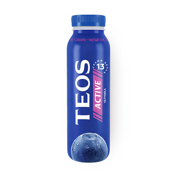 Йогурт питьевой Teos Active черника 1,8%
