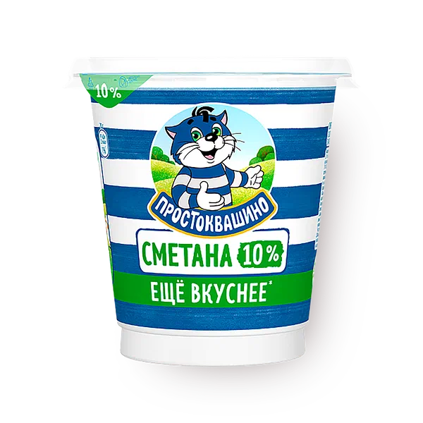 Сметана 10% «Простоквашино»