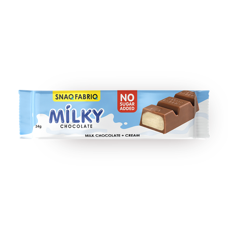Батончик шоколадный Milky Snaq Fabriq cо сливочной начинкой без сахара
